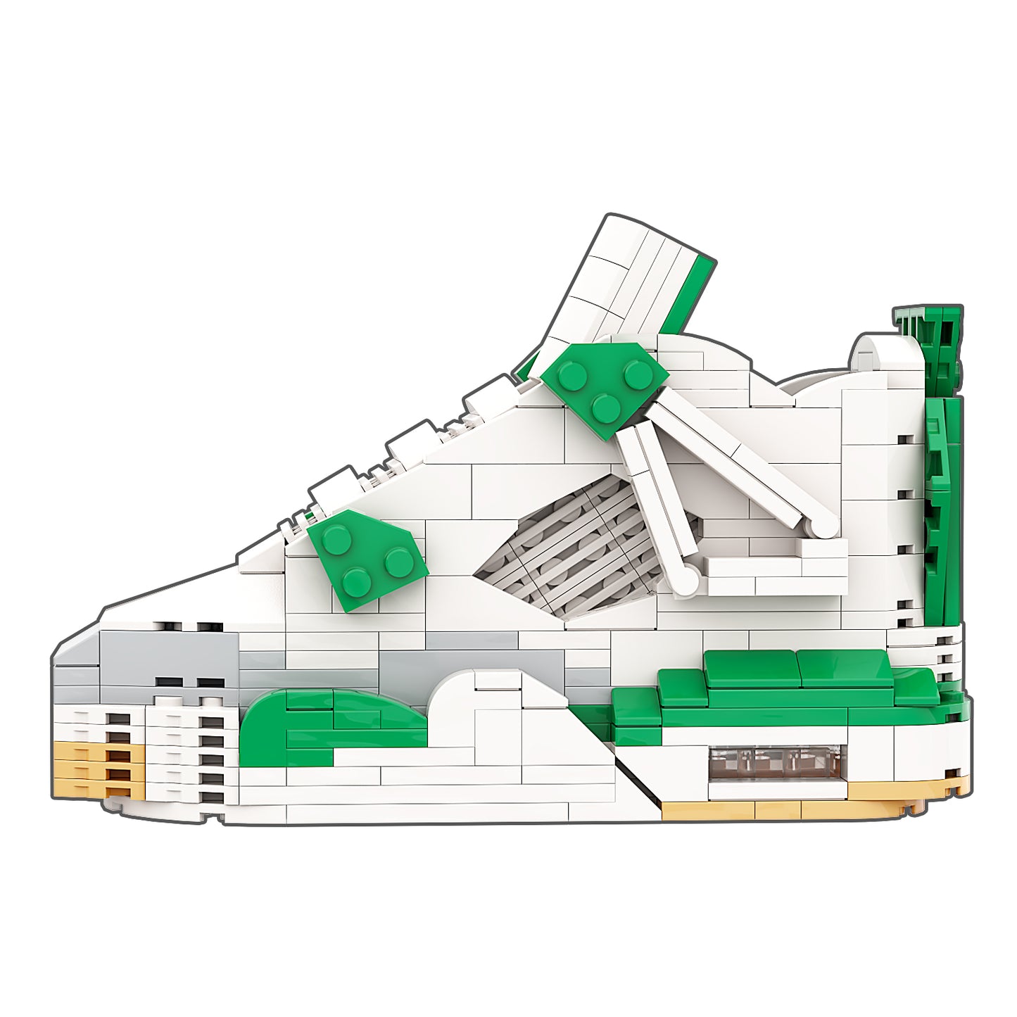 DopestArt. JORDAN 4 SB PINE GREEN Sneaker Bricks