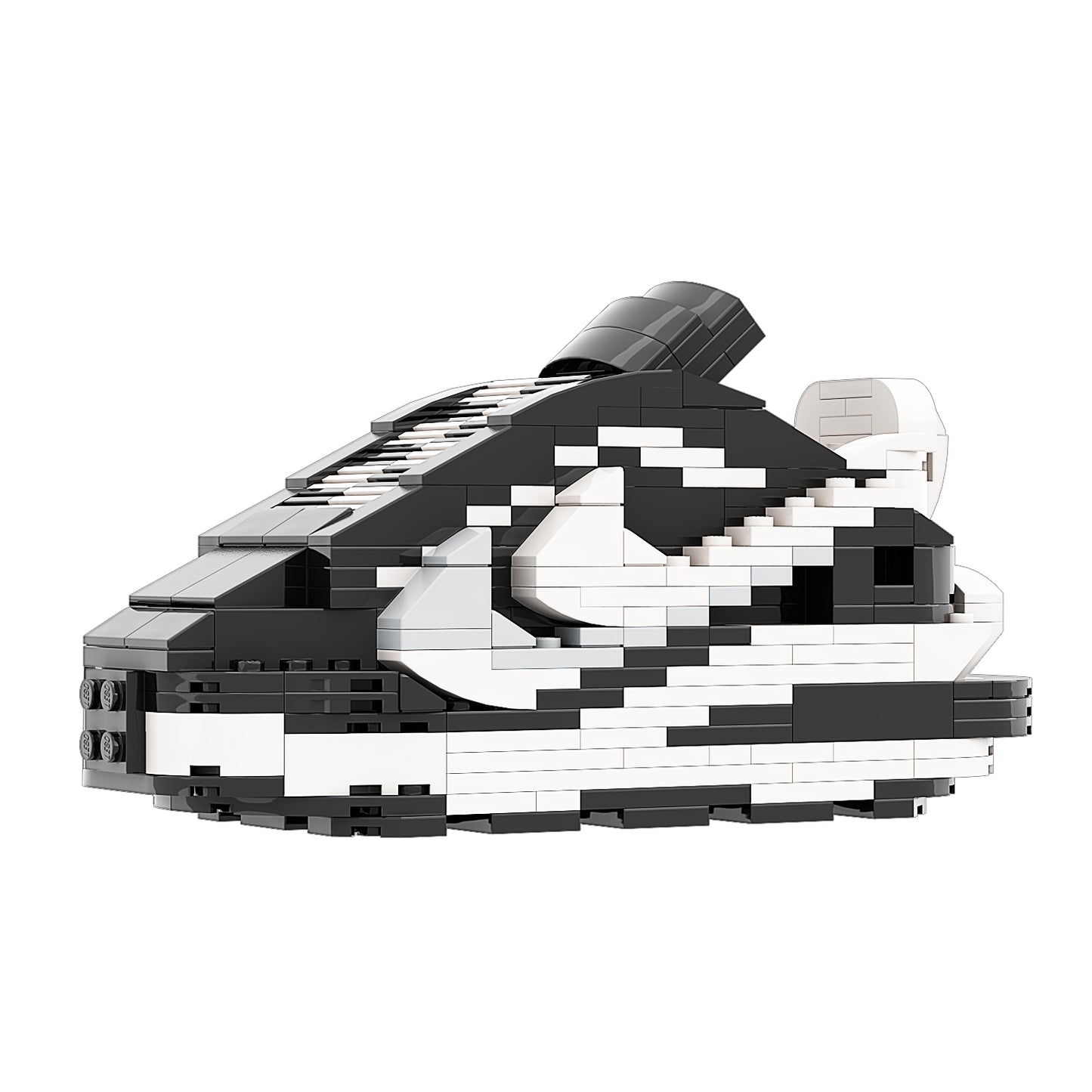 DopestArt. VAPORWAFFLE SACAI BLACK WHITE Sneaker Bricks