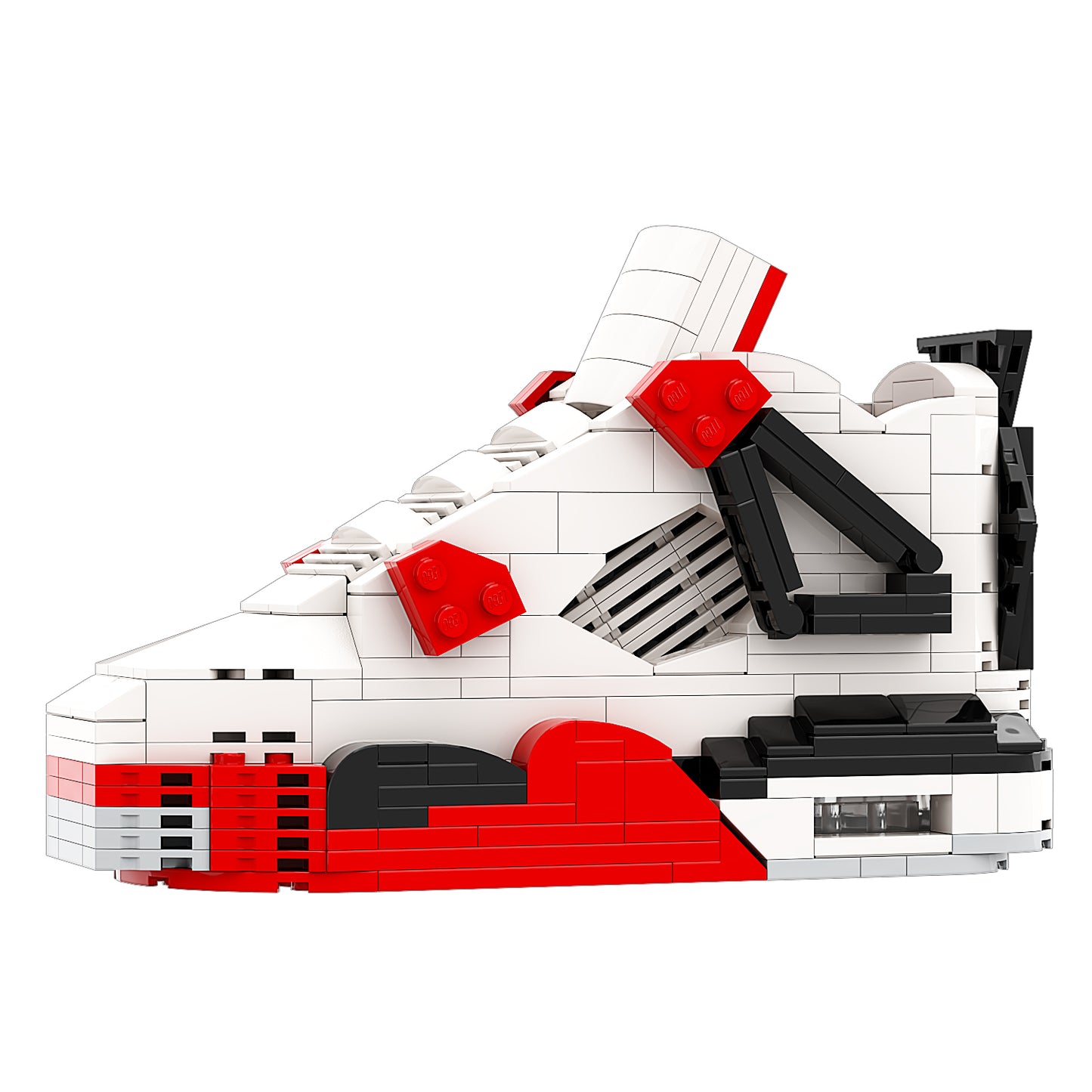 DopestArt. JORDAN 4 FIRE RED Sneaker Bricks