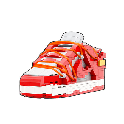 DopestArt. DUNK LOW OW WHITE UNIVERSITY RED Sneaker Bricks