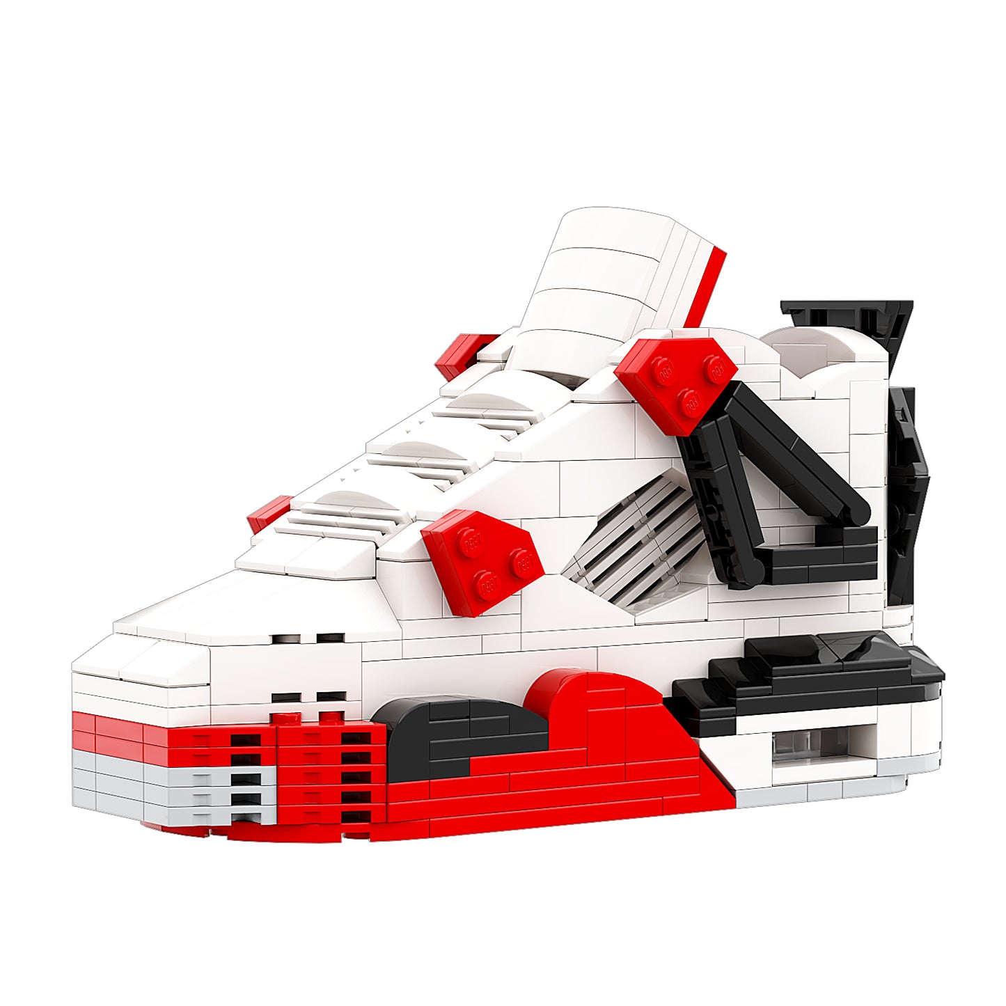 DopestArt. JORDAN 4 FIRE RED Sneaker Bricks