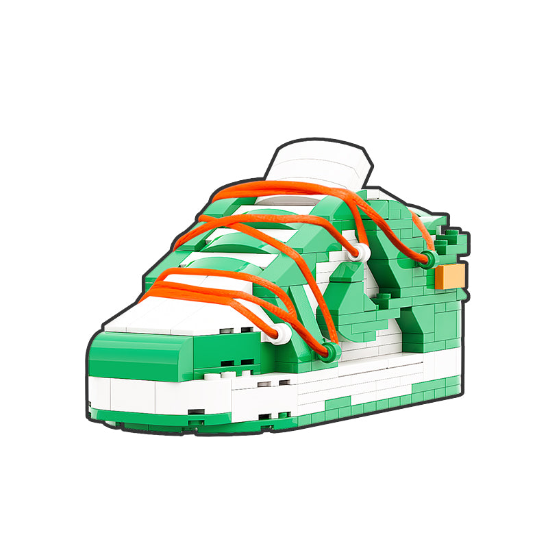 DopestArt. DUNK LOW OW WHITE PINE GREEN Sneaker Bricks