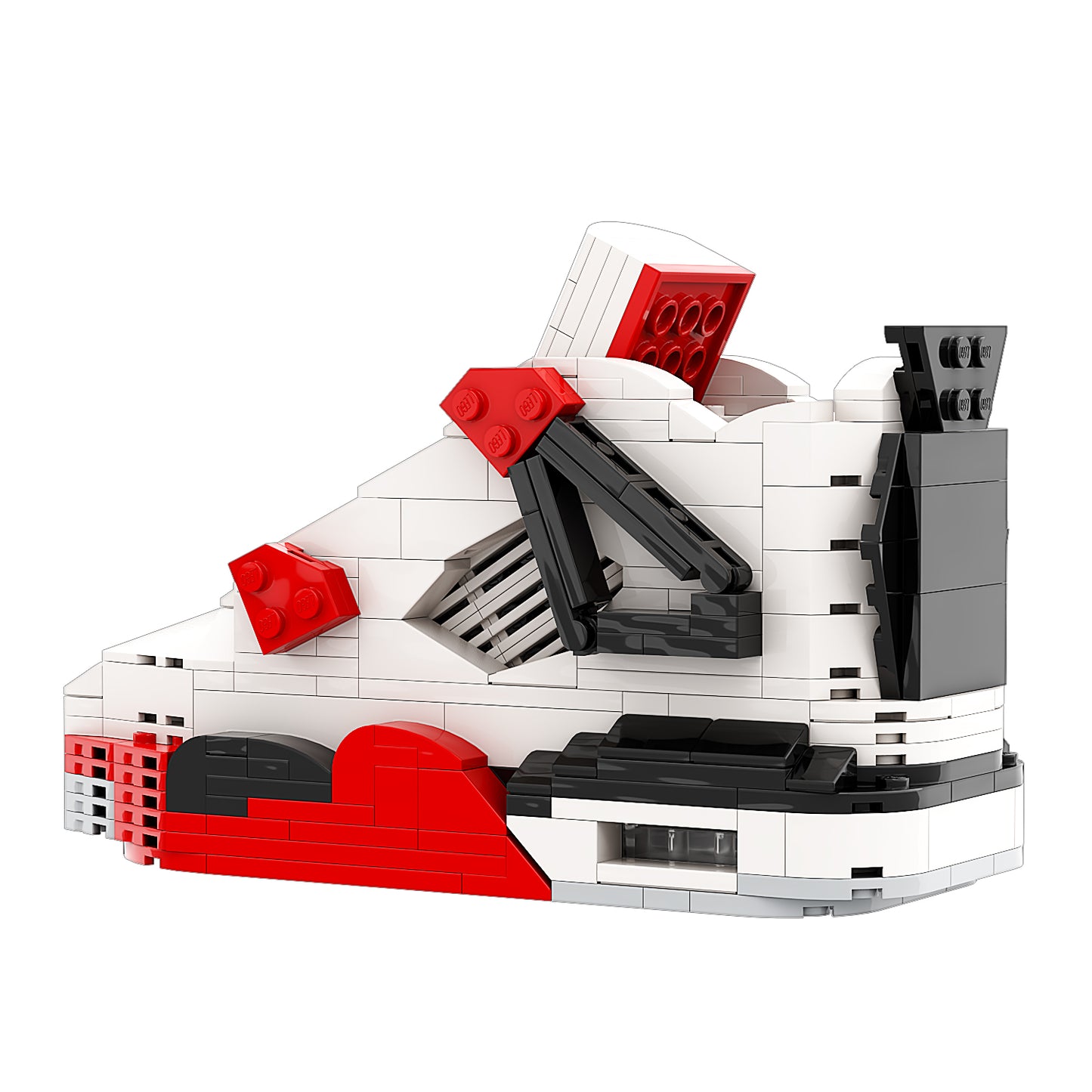 DopestArt. JORDAN 4 FIRE RED Sneaker Bricks