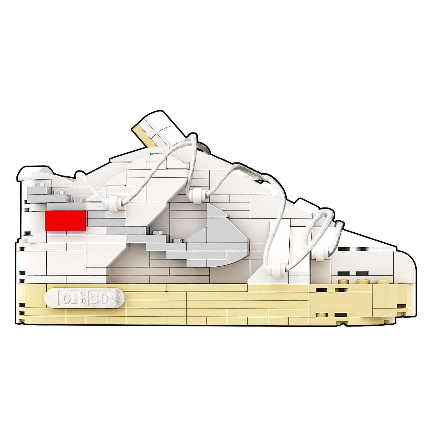 DopestArt. DUNK LOW OW LOT 1 Sneaker Bricks