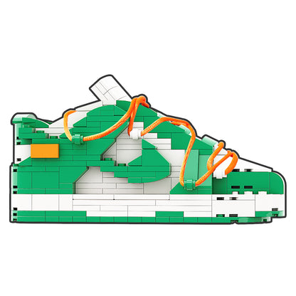 DopestArt. DUNK LOW OW WHITE PINE GREEN Sneaker Bricks