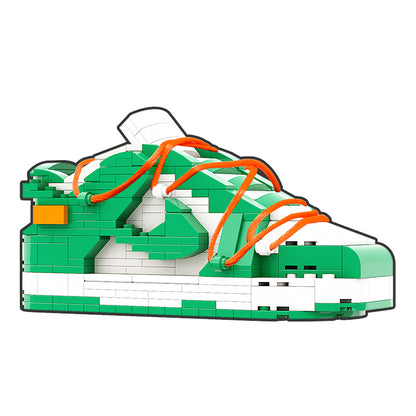 DopestArt. DUNK LOW OW WHITE PINE GREEN Sneaker Bricks