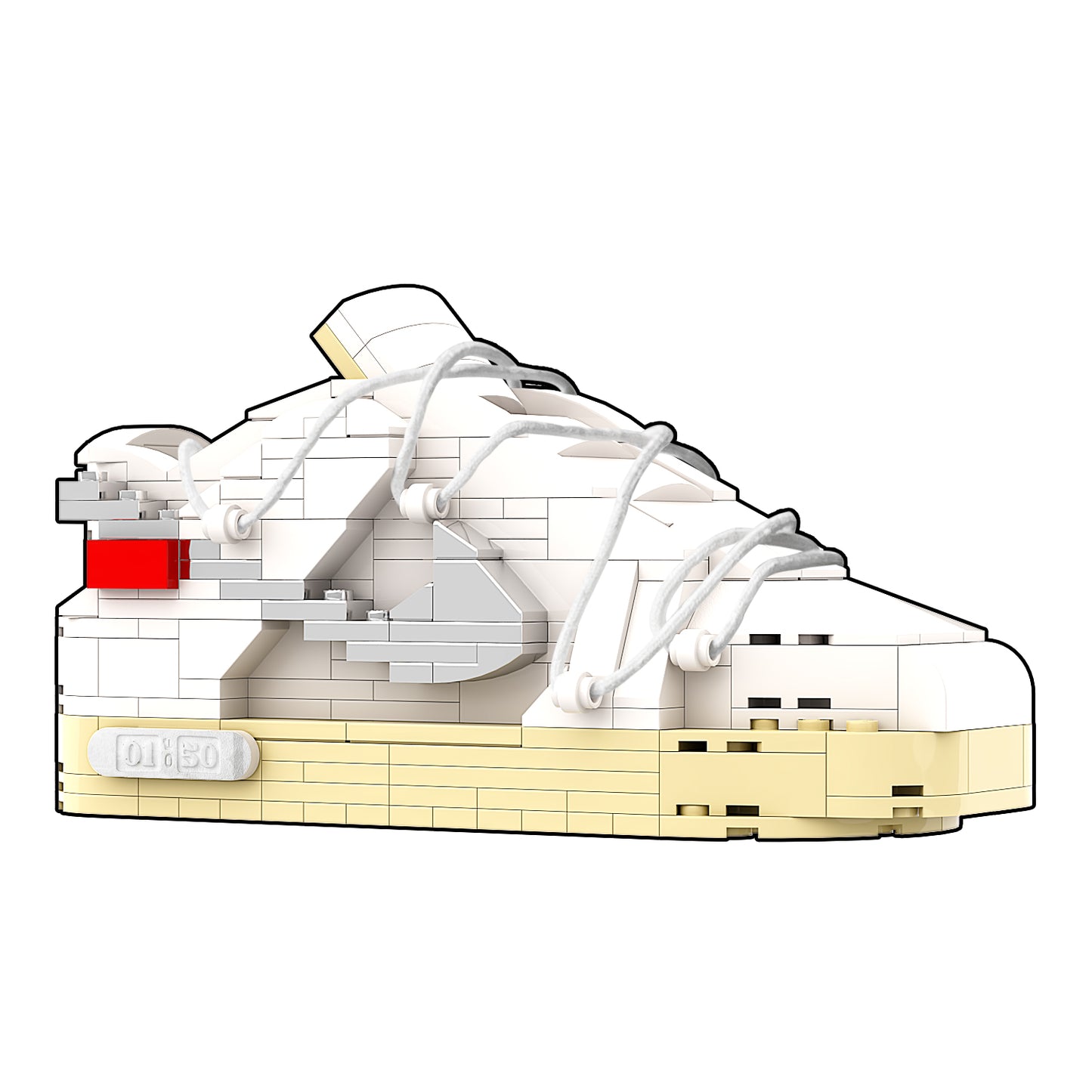 DopestArt. DUNK LOW OW LOT 1 Sneaker Bricks