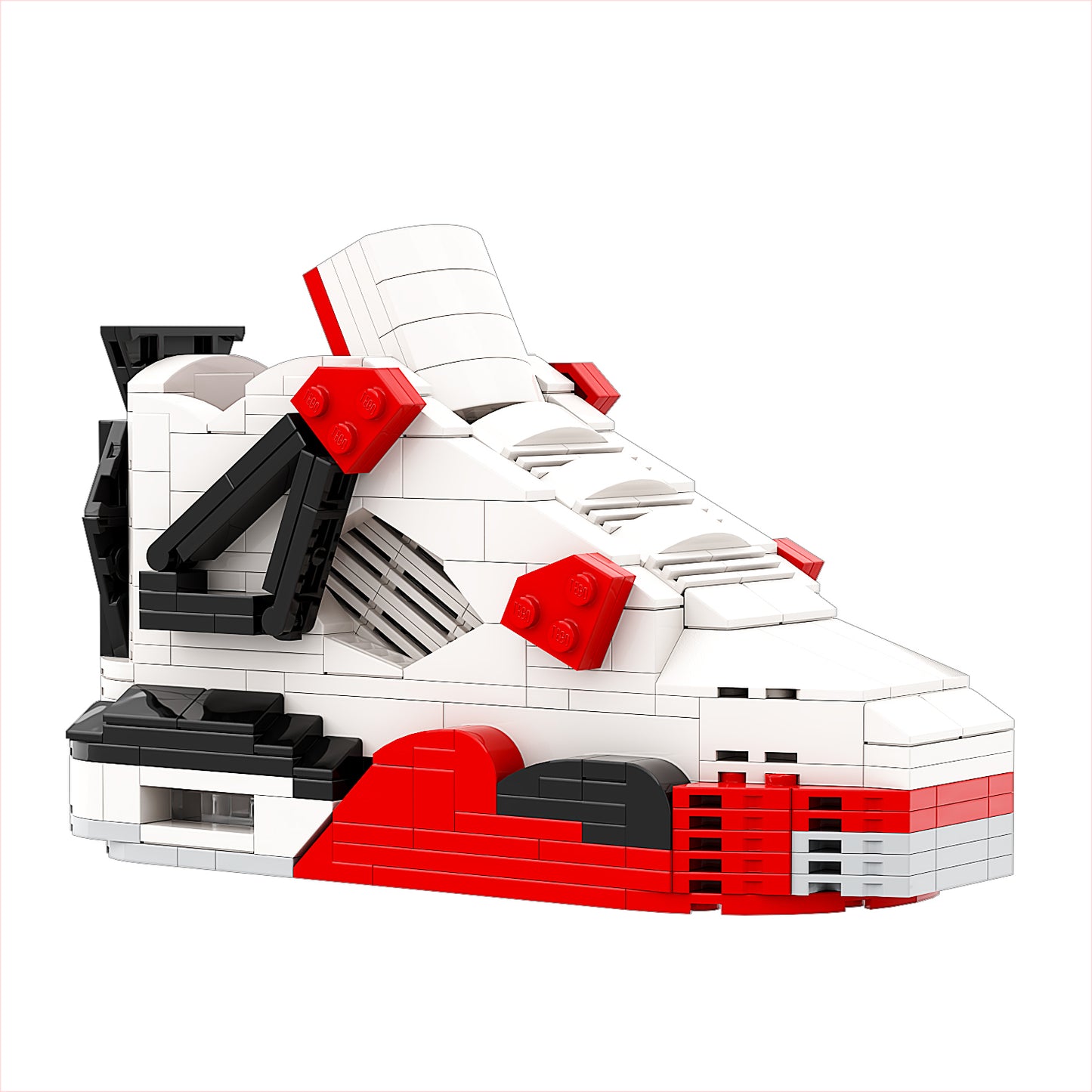 DopestArt. JORDAN 4 FIRE RED Sneaker Bricks