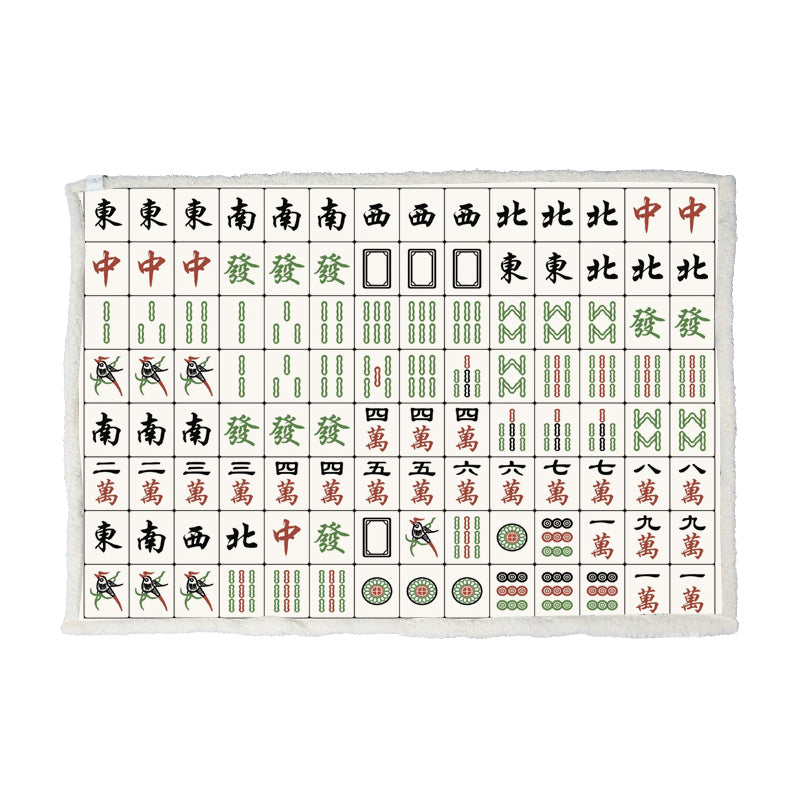 Matlab. DOLAR/MAHJONG PATTERN THICK FLANNEL FLEECE BLANKET