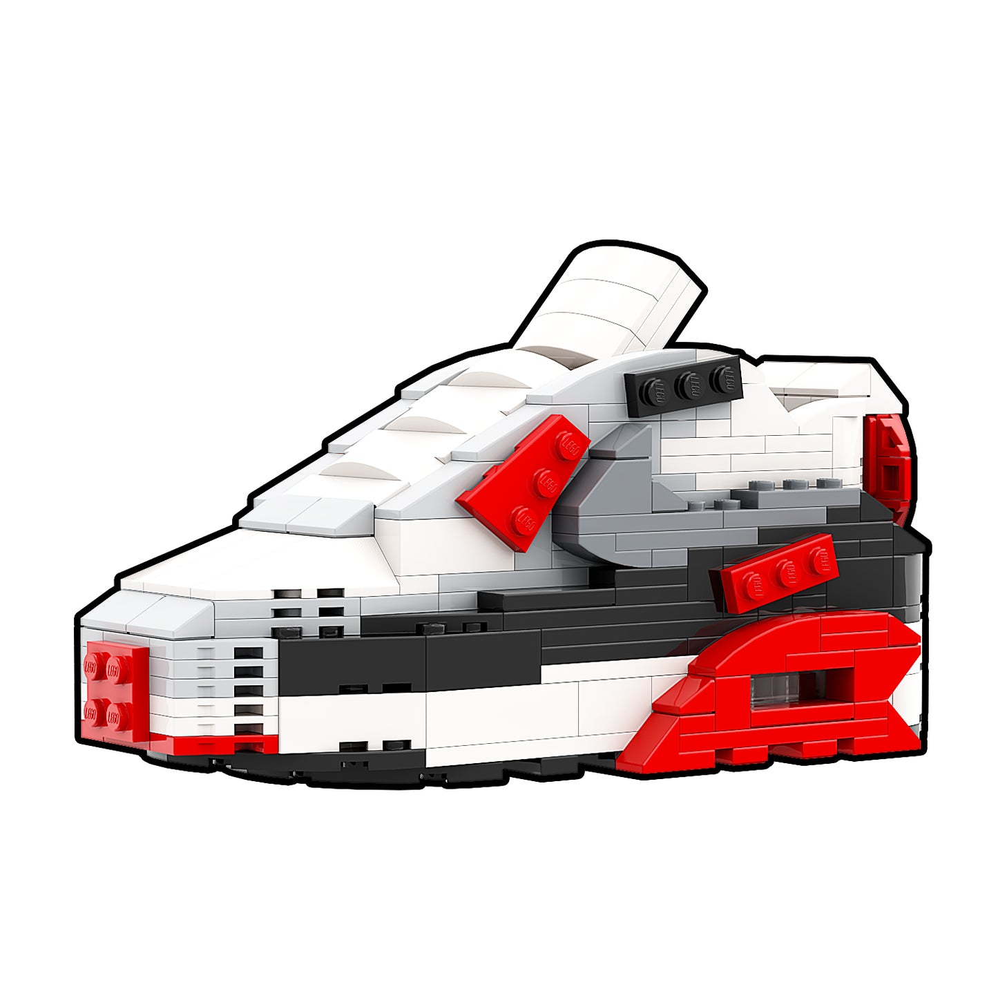 DopestArt. AIR MAX 90 INFRARED Sneaker Bricks