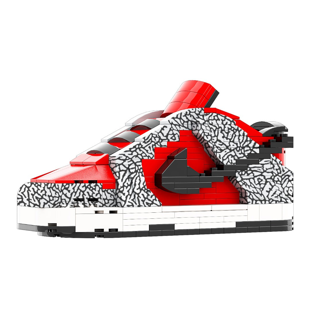 DopestArt. SB DUNK LOW SUPREME RED CEMENT Sneaker Bricks