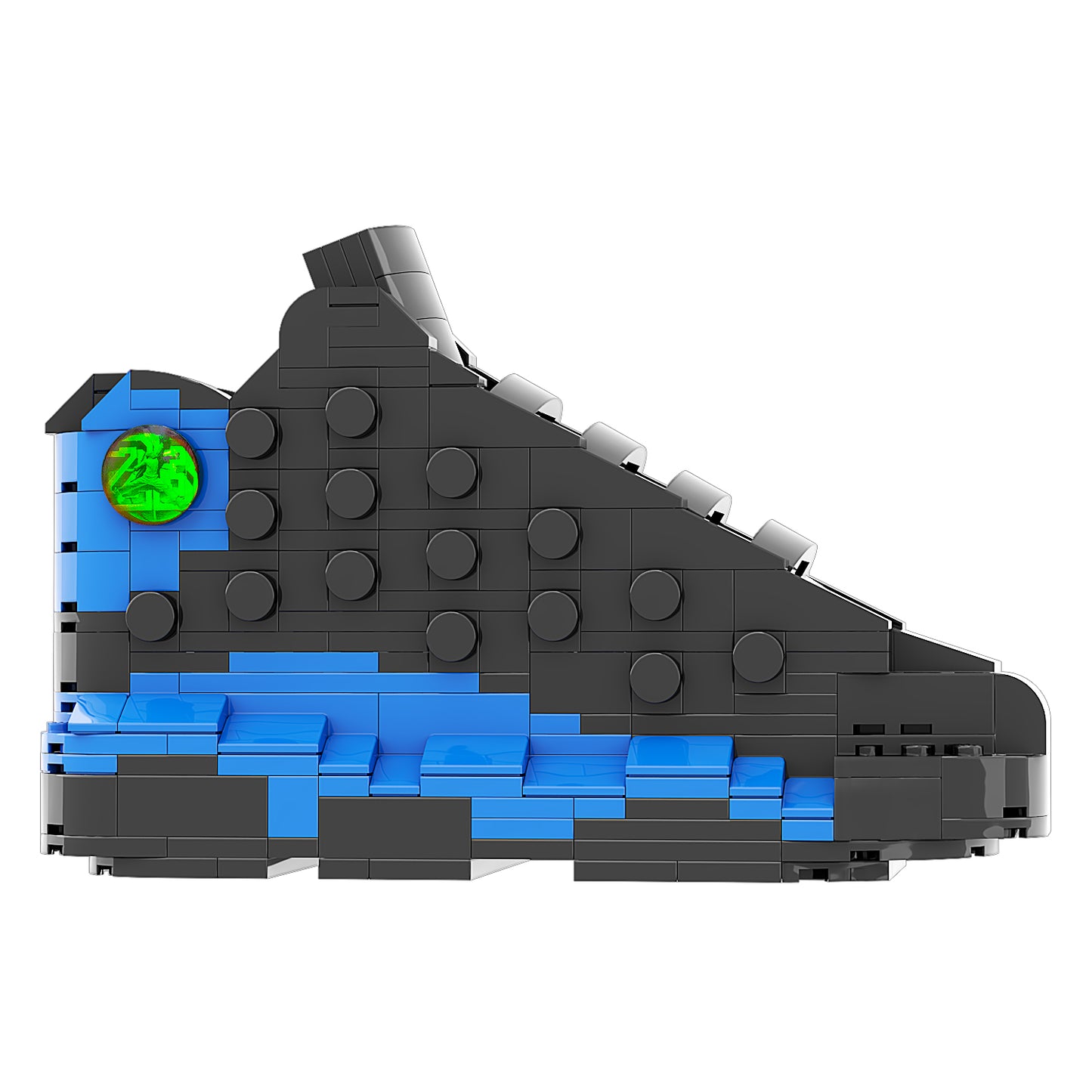 DopestArt. JORDAN 13 BLACK HYPER ROYAL Sneaker Bricks