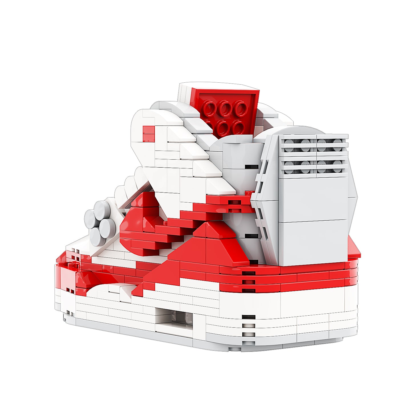 DopestArt. JORDAN 3 TINKER UNIVERSITY RED Sneaker Bricks