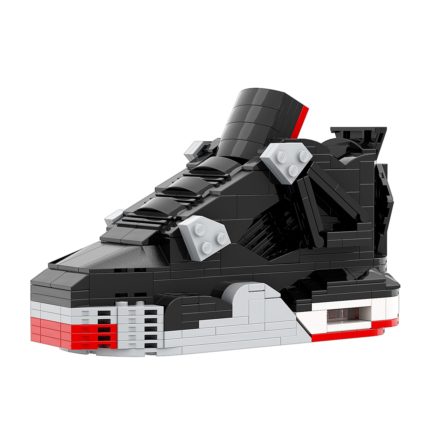 DopestArt. JORDAN 4 BRED Sneaker Bricks