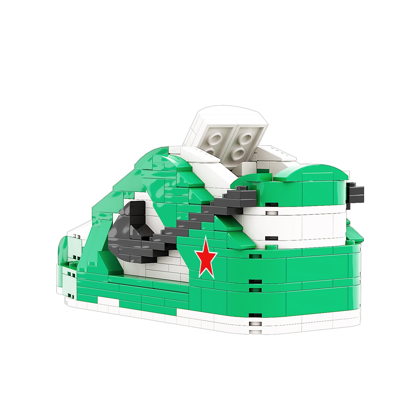 DopestArt. SB DUNK LOW HEINEKEN Sneaker Bricks