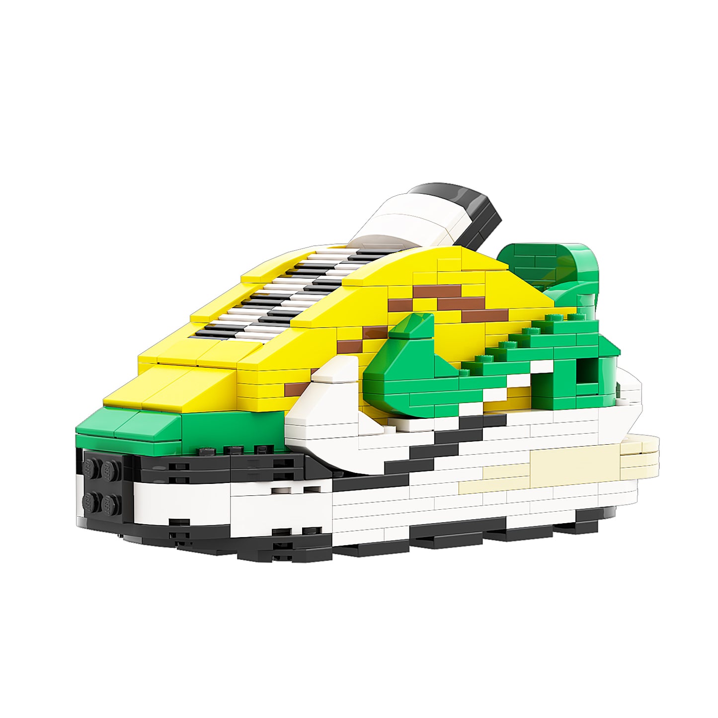 DopestArt. VAPORWAFFLE SACAI TOUR YELLOW STADIUM GREEN Sneaker Bricks