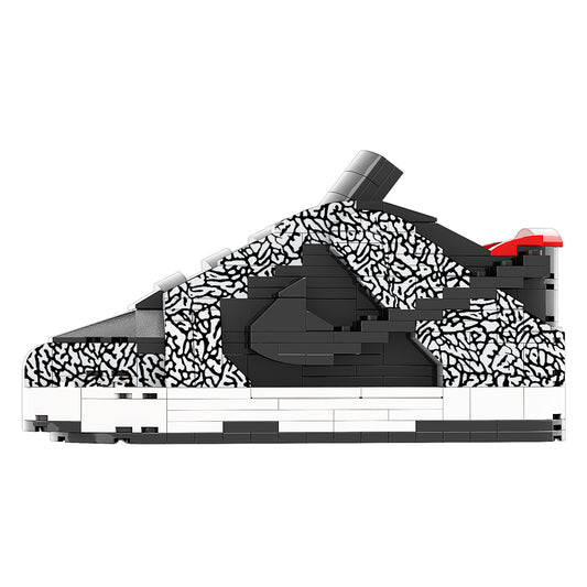 DopestArt. SB DUNK LOW SUPREME BLACK CEMENT Sneaker Bricks