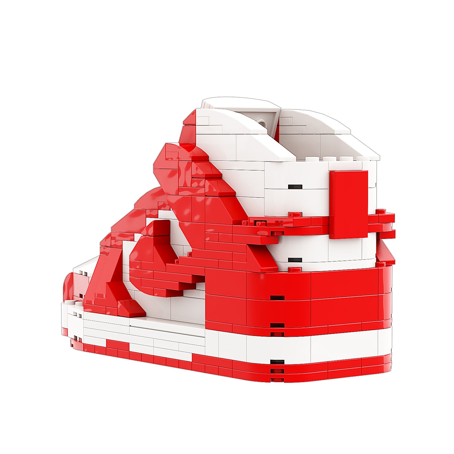 DopestArt. DUNK HIGH CHAMPIONSHIP WHITE RED Sneaker Bricks