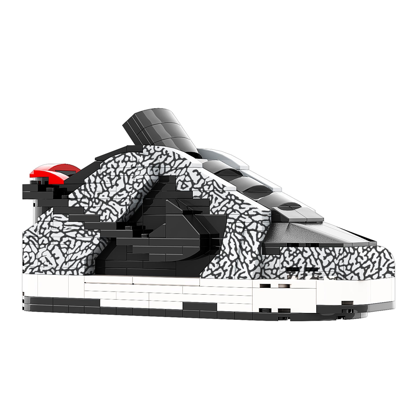 DopestArt. SB DUNK LOW SUPREME BLACK CEMENT Sneaker Bricks