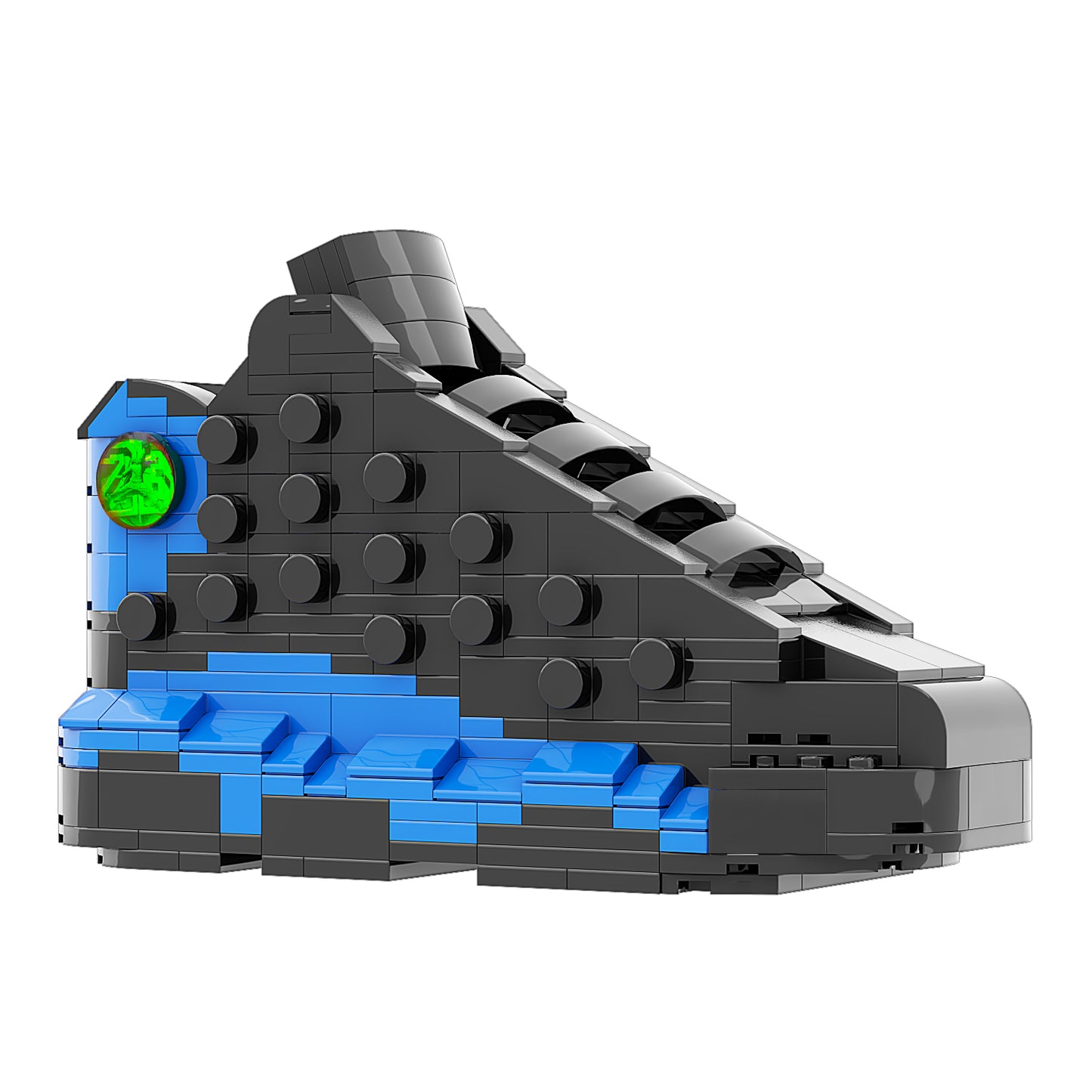 DopestArt. JORDAN 13 BLACK HYPER ROYAL Sneaker Bricks