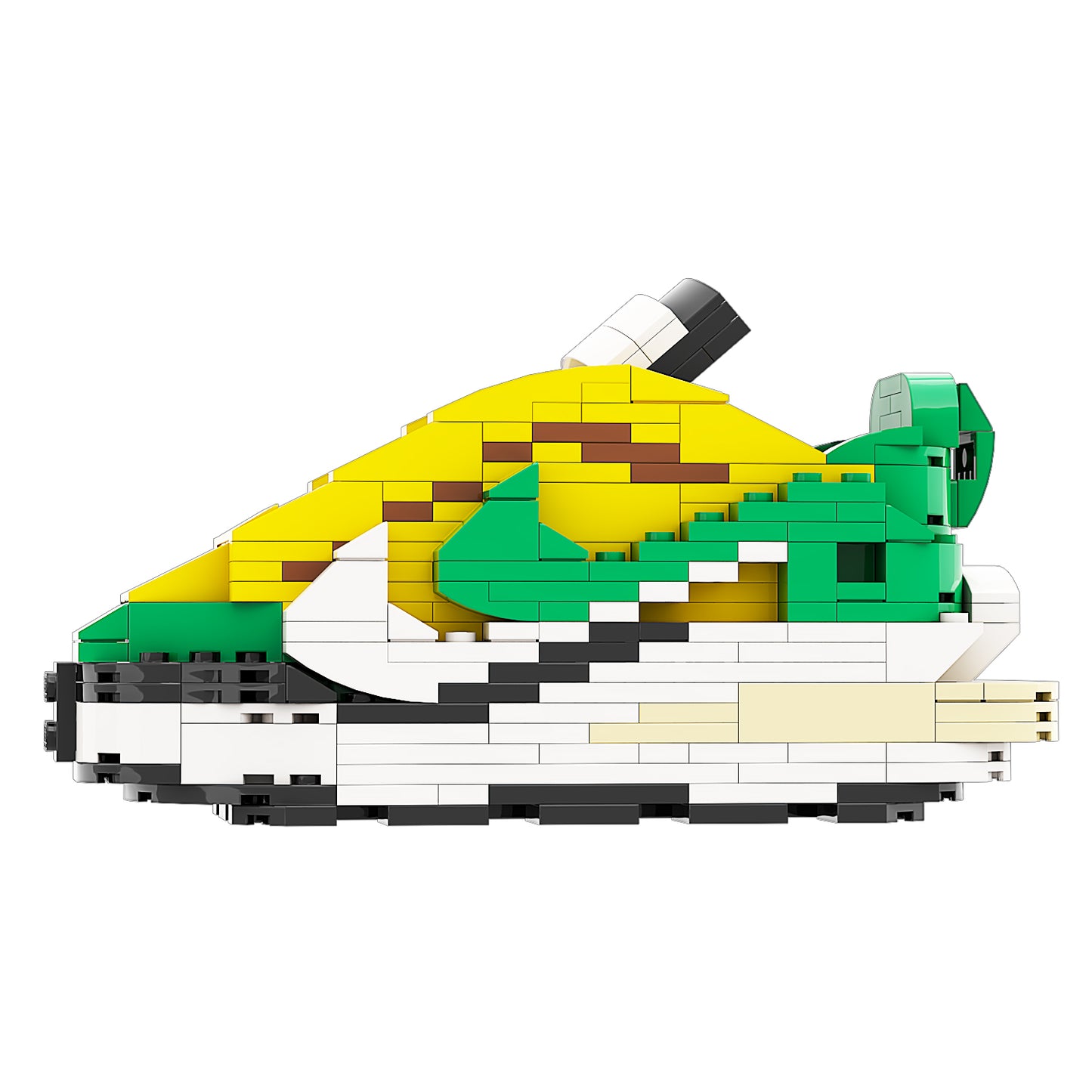 DopestArt. VAPORWAFFLE SACAI TOUR YELLOW STADIUM GREEN Sneaker Bricks