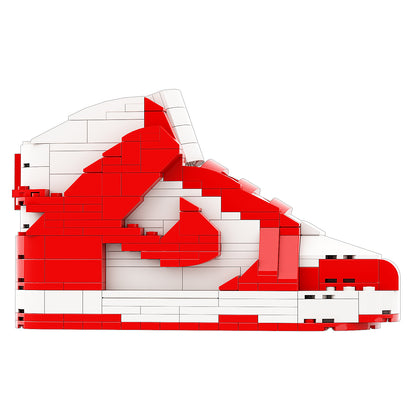 DopestArt. DUNK HIGH CHAMPIONSHIP WHITE RED Sneaker Bricks