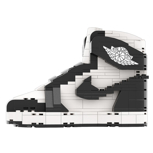 DopestArt. JORDAN 1 HIGH BLACK WHITE Sneaker Bricks