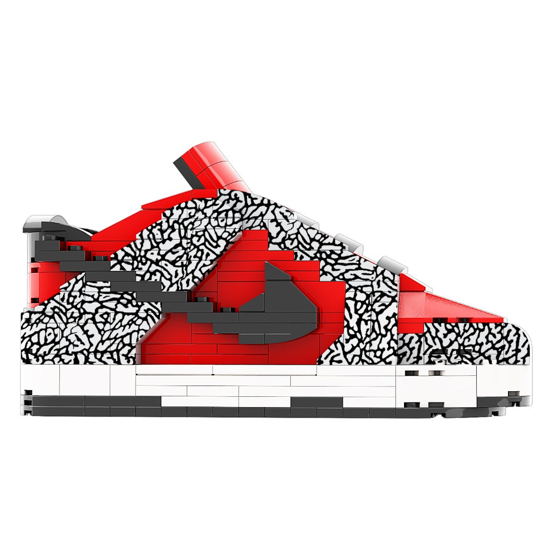 DopestArt. SB DUNK LOW SUPREME RED CEMENT Sneaker Bricks