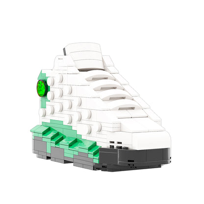 DopestArt. JORDAN 13 WHITE LUKCY GREEN Sneaker Bricks