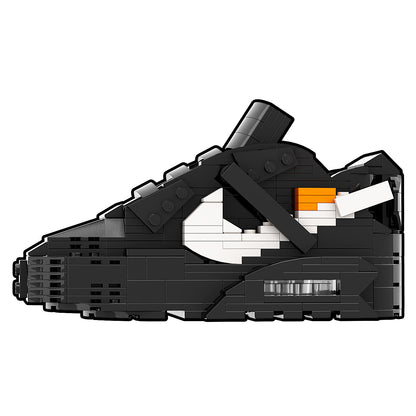 DopestArt. AIR MAX 90 OW BLACK Sneaker Bricks