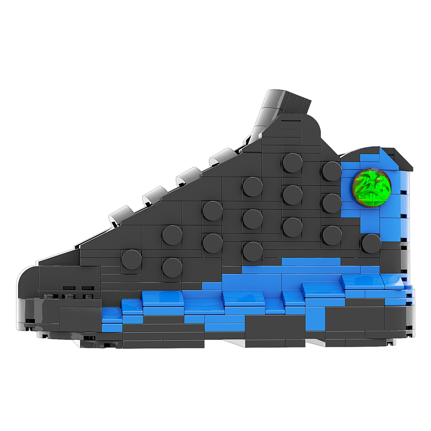 DopestArt. JORDAN 13 BLACK HYPER ROYAL Sneaker Bricks