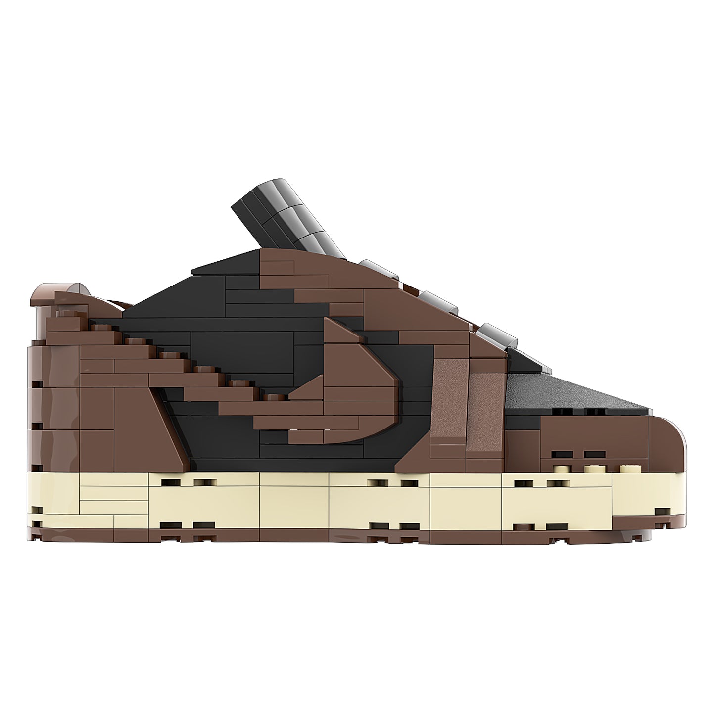 DopestArt. JORDAN 1 LOW TS MOCHA Sneaker Bricks