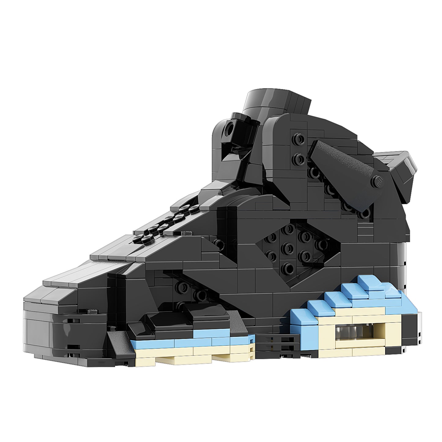 DopestArt. JORDAN 6 UNC BLACK Sneaker Bricks