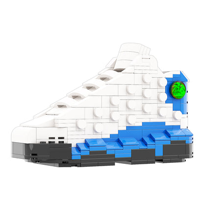 DopestArt. JORDAN 13 WHITE HYPER ROYAL Sneaker Bricks