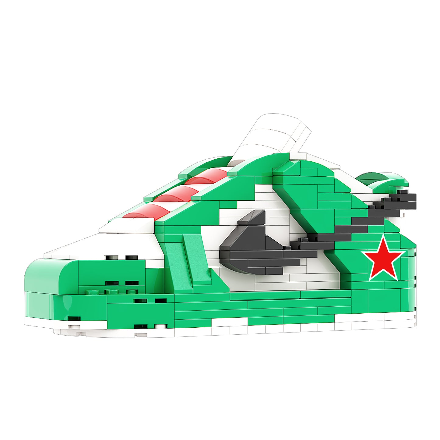 DopestArt. SB DUNK LOW HEINEKEN Sneaker Bricks