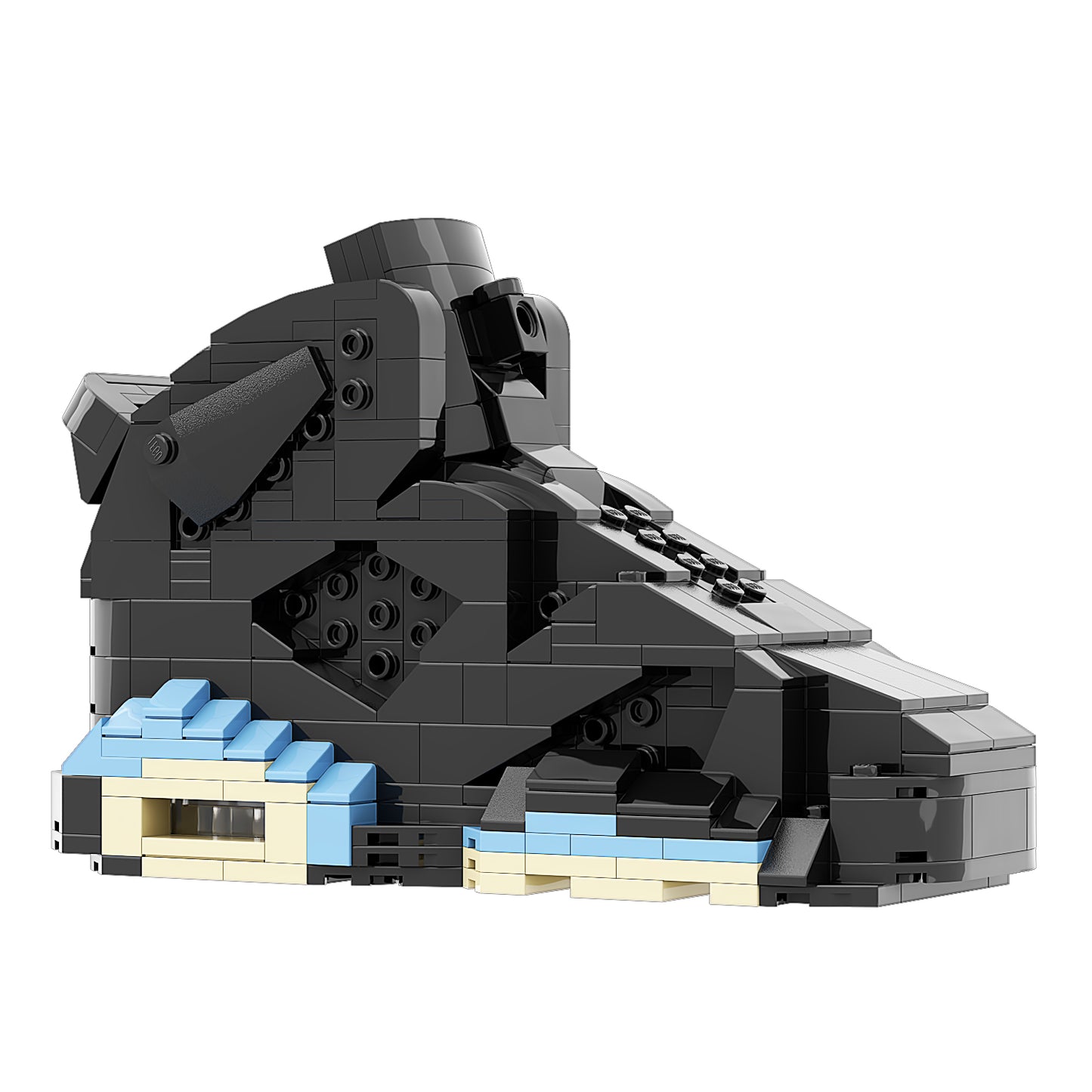 DopestArt. JORDAN 6 UNC BLACK Sneaker Bricks