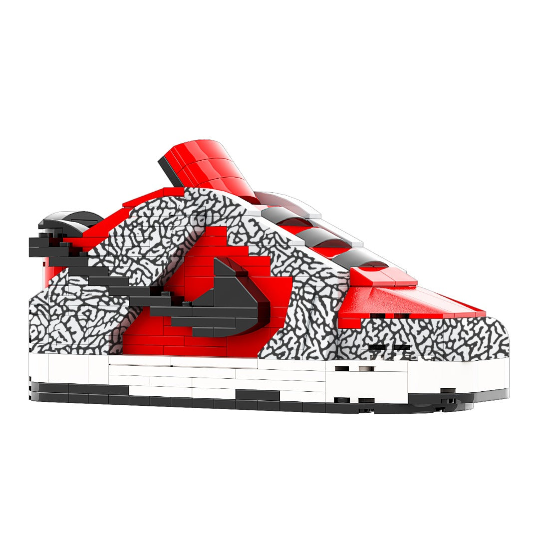 DopestArt. SB DUNK LOW SUPREME RED CEMENT Sneaker Bricks