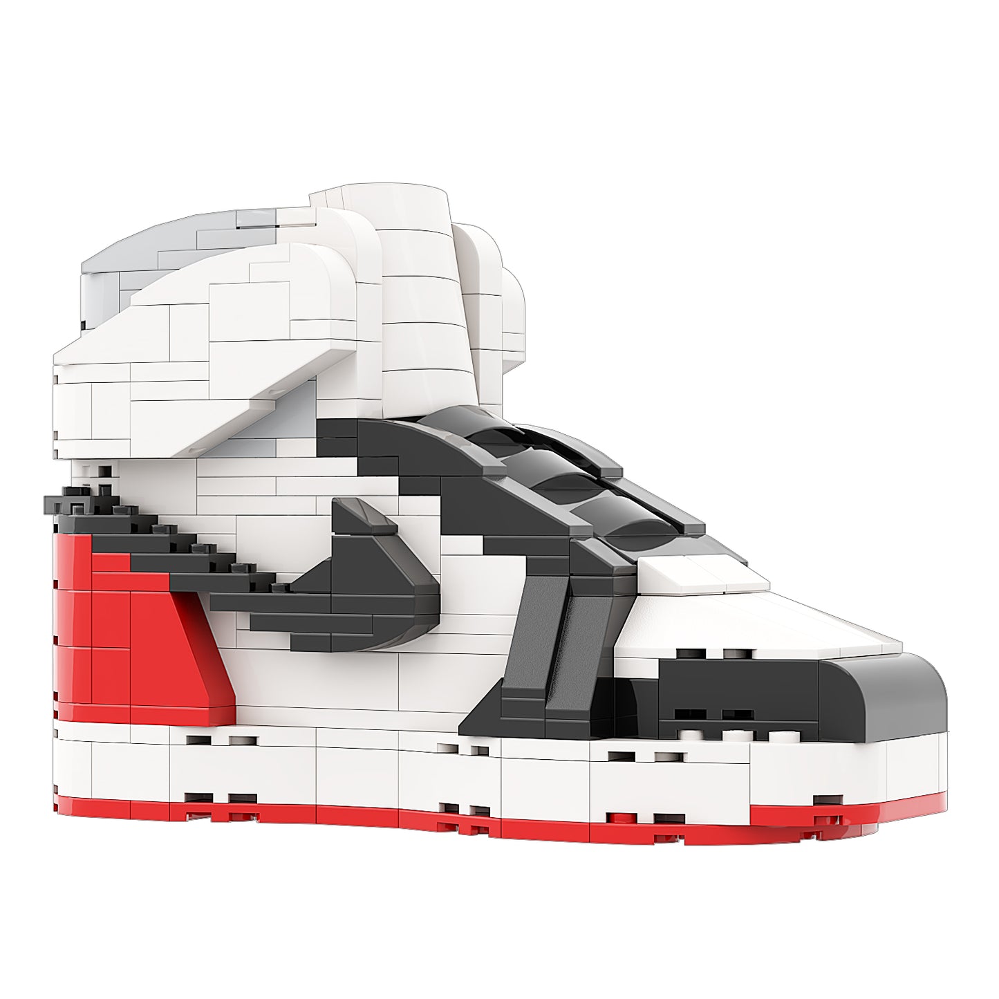 DopestArt. JORADN 1 HIGH UNION LA BLACK TOE Sneaker Bricks